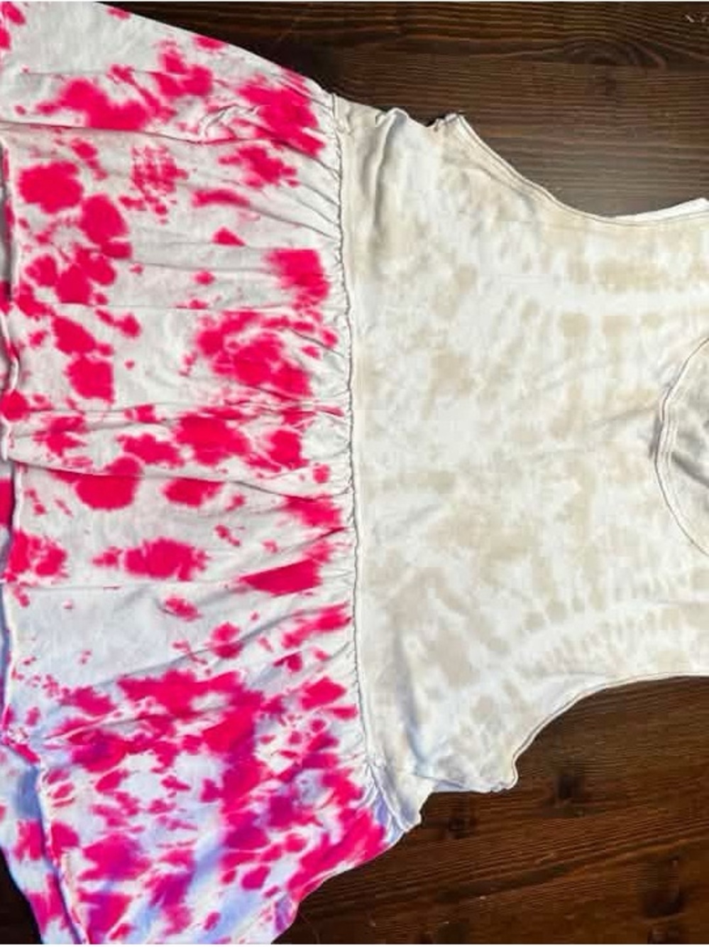 Pink Tie-Dye Tank Top